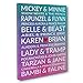 Famous Couples Personalized Wedding Anniversary Gift CANVAS Gallery Wrap