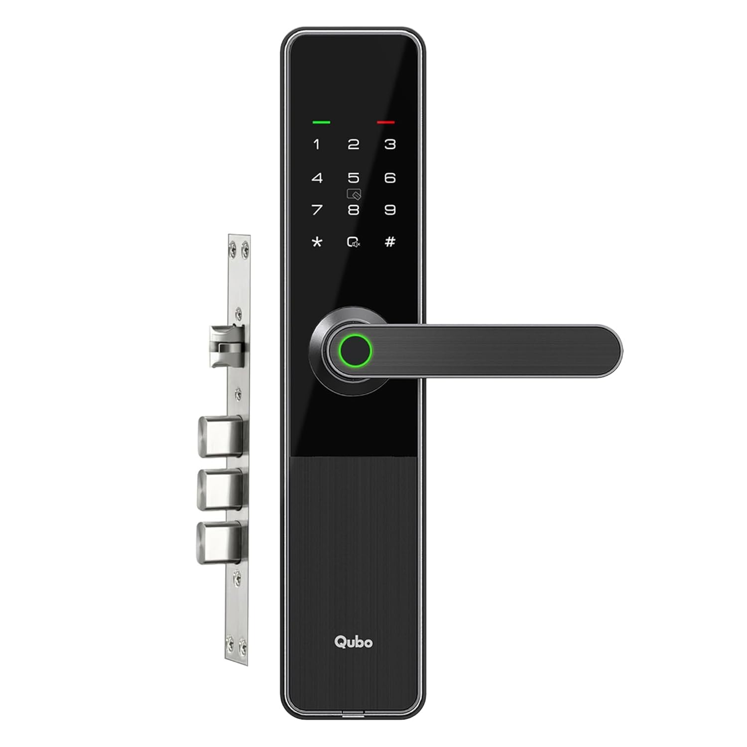 Qubo Smart Door Lock Optima from Hero Group | 4 Bolts | Fingerprint | PIN | Access Cards | Mechanical Key | Passage Mode | 2 Years Brand Warranty | (Black)-image-19
