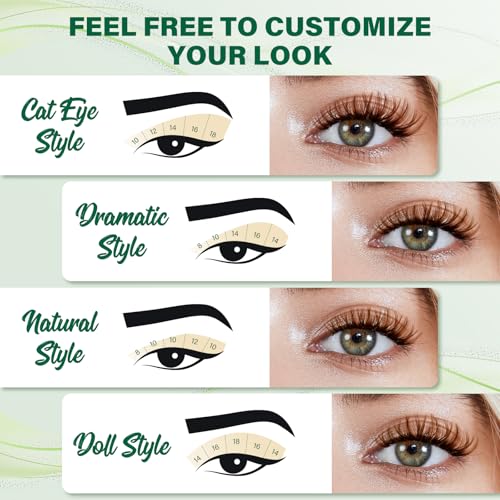 Image of KEYYOU Brown Lash Clusters Soft Fluffy D Curl Individual Lashes 8-18mm MIX