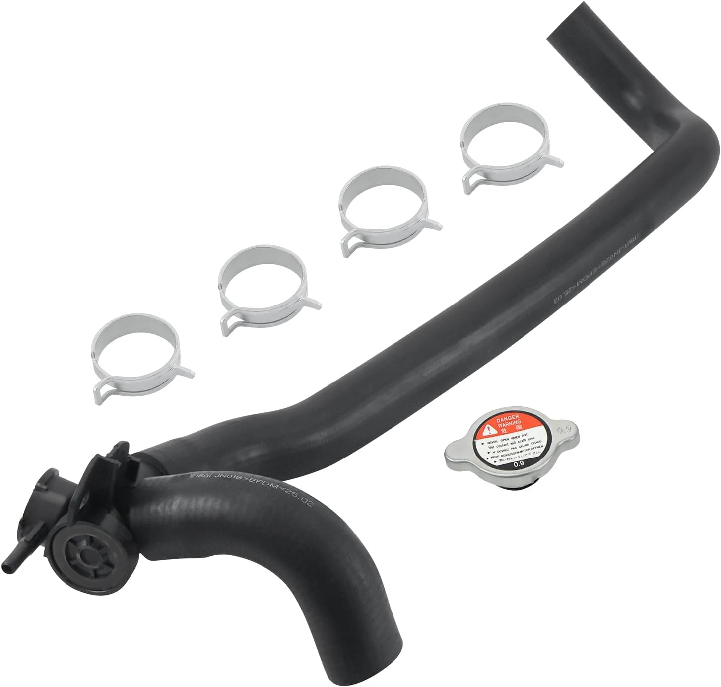 Radiator Cap Assembly Upper Radiator Coolant Filler Neck and Water Outlet Flange Compatible with Nissan Altima 2007-2013 Upper Radiator Coolant Hose Replace 21430-8991A 214308999C 21430-8997A