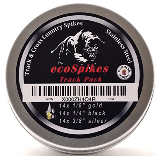 Track Pack - Color Coded Track and Cross Country Spikes (1/8",1/4",3/8")2