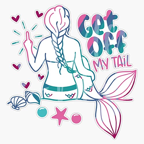 R3S Get Off My Tail Bumper Sticker Vinyl Decal 5'' #TOP17