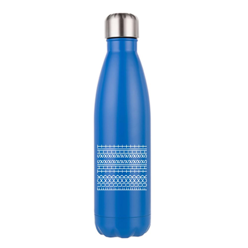 Hidden Message – “F*ck This Shit” Optical Illusion Design, Stainless Steel Bottle. (Matt Dark Blue)