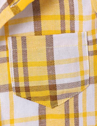Image of Boys Clothes Shorts Sets Plaid Short Sleeve Hooded Button Shirt and Jogger Shorts for Kids Summer Outfits
