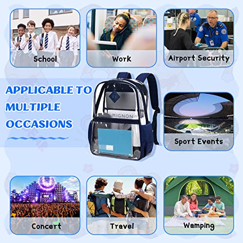 Musevos Clear Backpack Stadium Approved, Heavy Duty See Through Book Bag #TOP7