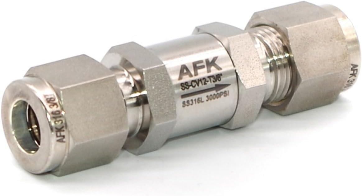 Air Compressor Check Valve Stainless Steel 316 22mm for Liquid and Gas