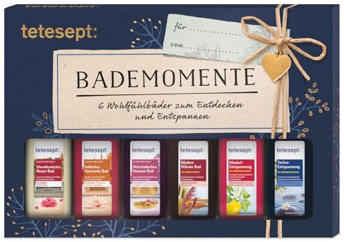 Tetesept Bäder Geschenkset Bademomente – Badezusatz Probierset mit...