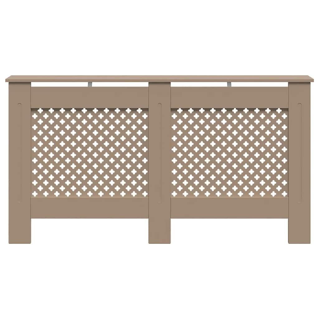 Heizkörperverkleidung aus MDF 152 x 19 x 81,5 cm mit Latten Design, Waben Kreuzmuster, Abdeckung für Heizkörper Zubehör als Dekoration für Wohnzimmer und Bad