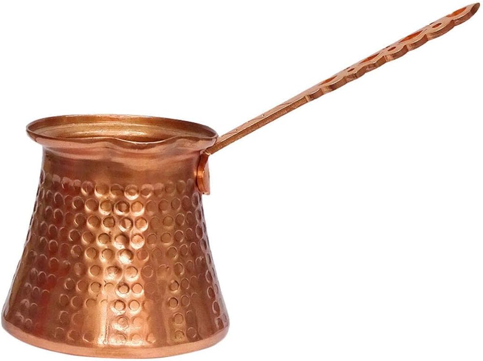 Retro Turkish Coffee Pot 320Ml Copper Coffee Maker Multi-Function for Hot and Cold Drinks Home and Restaurant Use