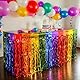 2 Stück Pride Month Tischrock-Dekorationen,Regenbogen Tischrock mit Quaste,Dekorativer Tischrock,Ausgezeichnete Regenbogen-Dekoration für Gay Pride Feiern Geburtstage Festivals Jahrestag Partys
