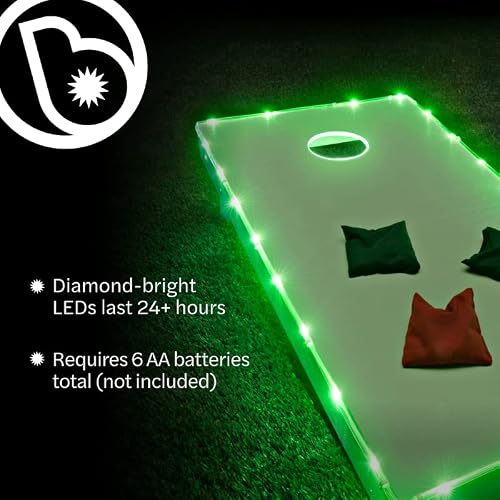 Brightz Tossbrightz Cornhole/Bean Bag Game Led Lighting Kit (Lights Only, No Boards), Green #TOP5