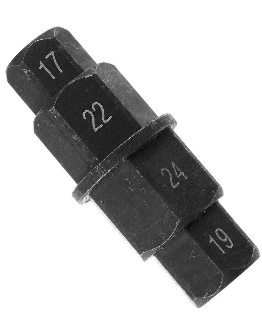 Supercrazy Alltooetools Motorcycle Front Rear Wheel Axle Hex Spindle Driver Socket Tool 17/19/22/24mm