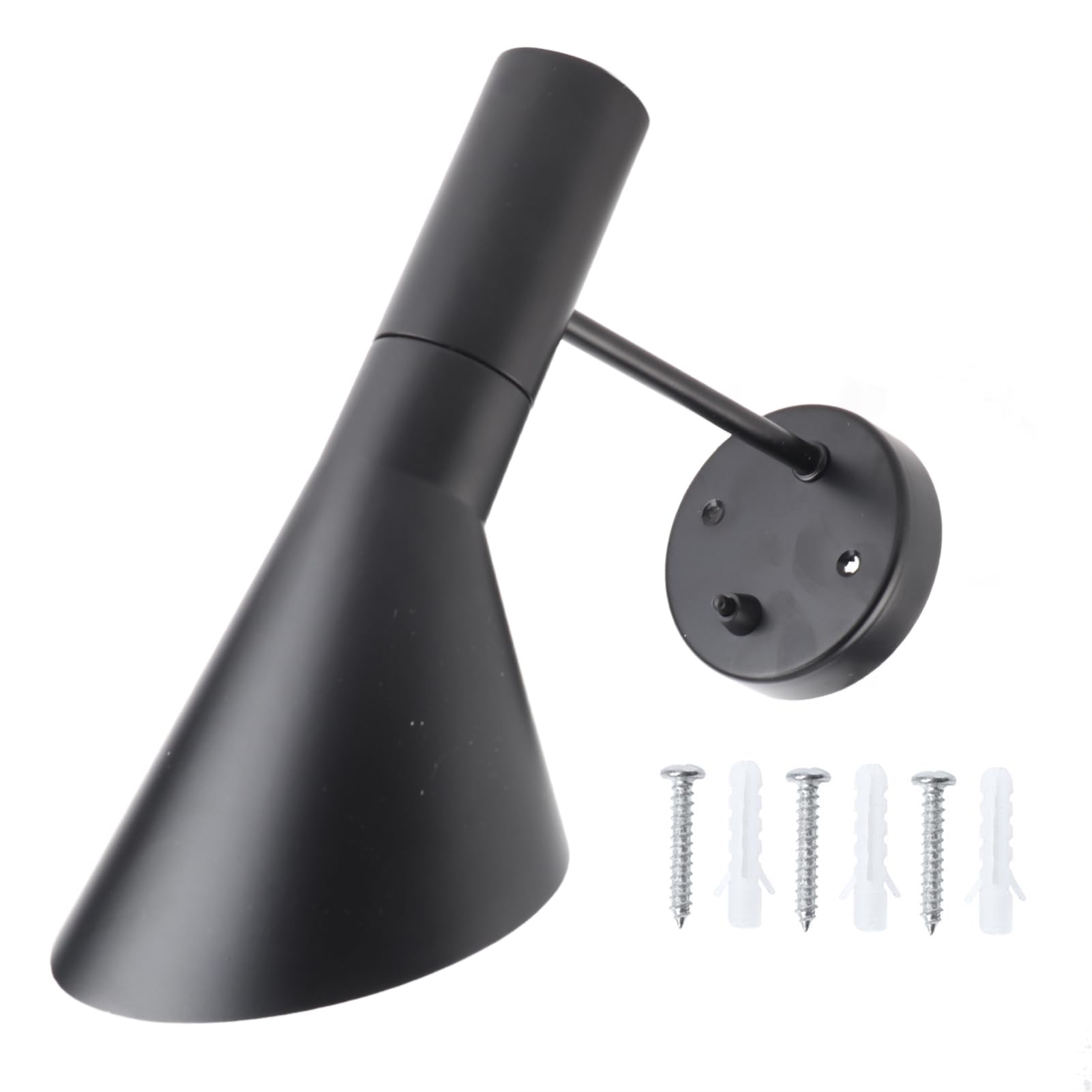 E27 Regulowana ścienna Nowoczesny Design Lampka Nocna do Salonu Sypialnia Cafe Żelazny Czarny Klosz 5,1 Cala