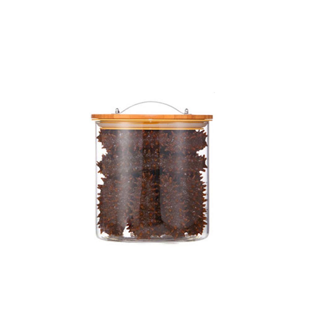 Contenitore Contenitori Alimentari, Barattoli di Vetro, Ermetico, Vasetti di Conservazione per tè Erbe Spezie Zucchero Contenitori per Alimenti Durevole, 5000ml