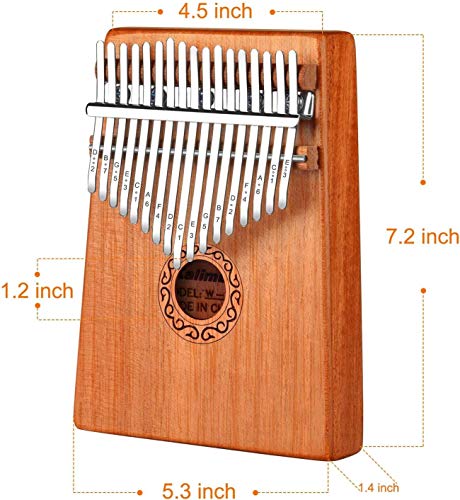Kalimba 17 Clés Pouce Piano, Acajou Naturel 17 touches Africain Marimba Sanza Mbira avec Accordeur Sac de piano Manuel d… - Les Beatles, Paul McCartney, John Lennon, RIngo Starr, George Harrison Kalimba 17 Clés Pouce Piano, Acajou Naturel 17 touches Africain Marimba Sanza Mbira avec Accordeur Sac de piano Manuel d… – Image 6
