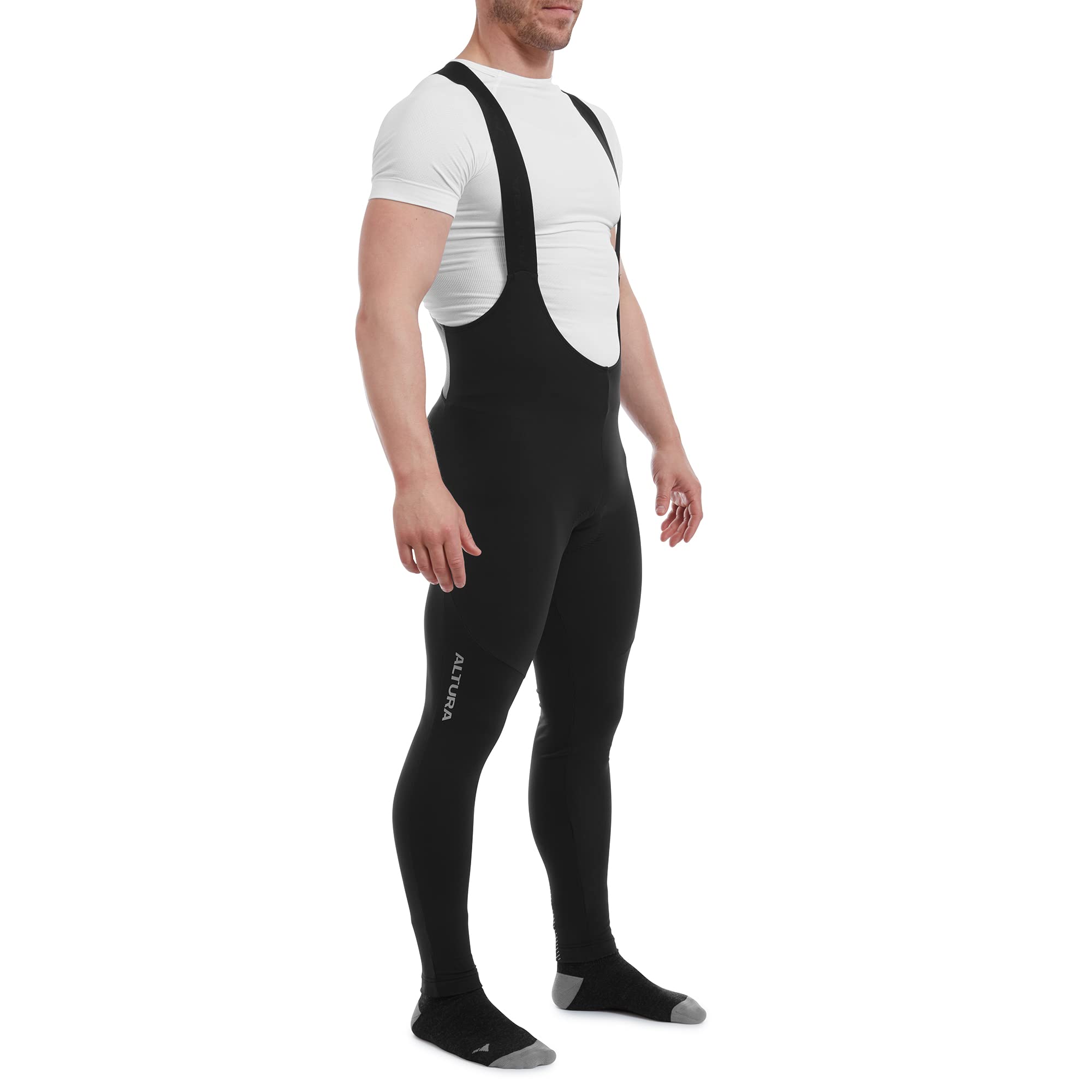 Altura Progel Plus Mens Thermal Bibtights in Black S BLACK - Cycles UK
