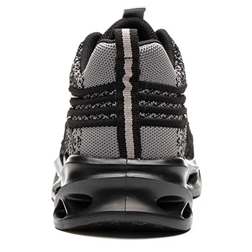 TimGoss Veiligheidsschoenen S3 werkschoenen voor heren, sportief, licht, ademend, beschermende schoenen met stalen neus - Image 4