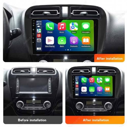 GPS Poids Lourd Autoradio Android 4G WiFi Bluetooth sans Fil pour Mitsubishi Attrage - 2