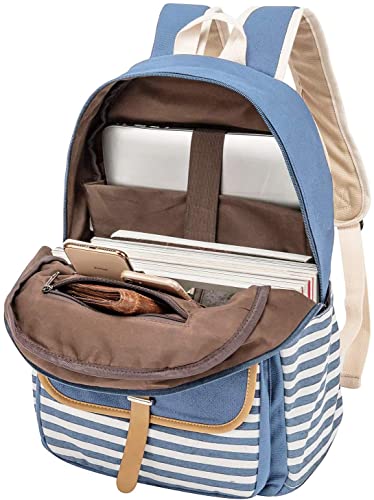 Joyfulife Girls Stripe Backpack Set with Lunch Box, Drawstring Sack & Pencil Bag - 4 in 1 School Bookbags for Girls - image 2