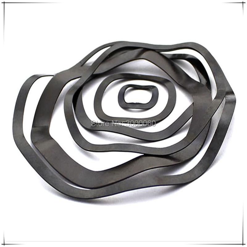 Generic (ID)6mm*(OD)11mm* (H)0.3mm Black Finished Wave Spring Washer 1000pcs/lot