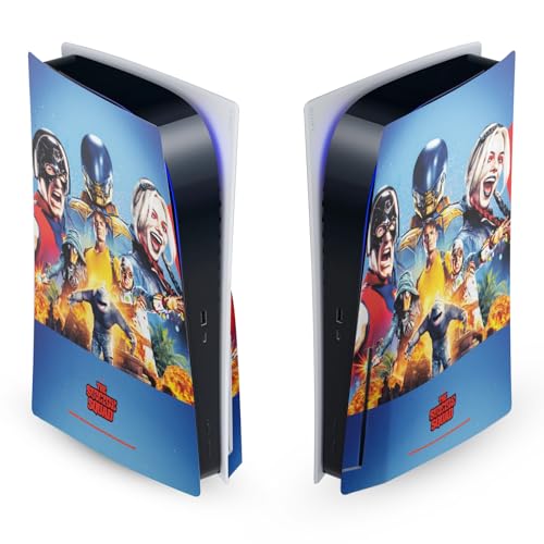 Plaque frontale PS5 The Suicide Squad - Habillage vinyle pour masquer les rayures de coque