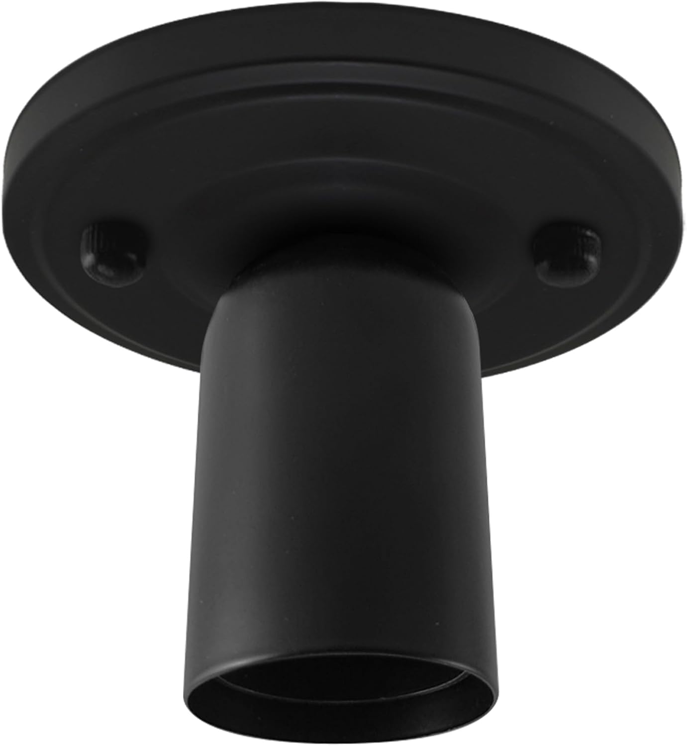 DC VOLTAGE Vintage Ceiling Semi Flush Mount Light Fitting Easy Fit E27 Black Metal Ceiling Fitting for Living Room Kid Room Lounge Decorative — image 1