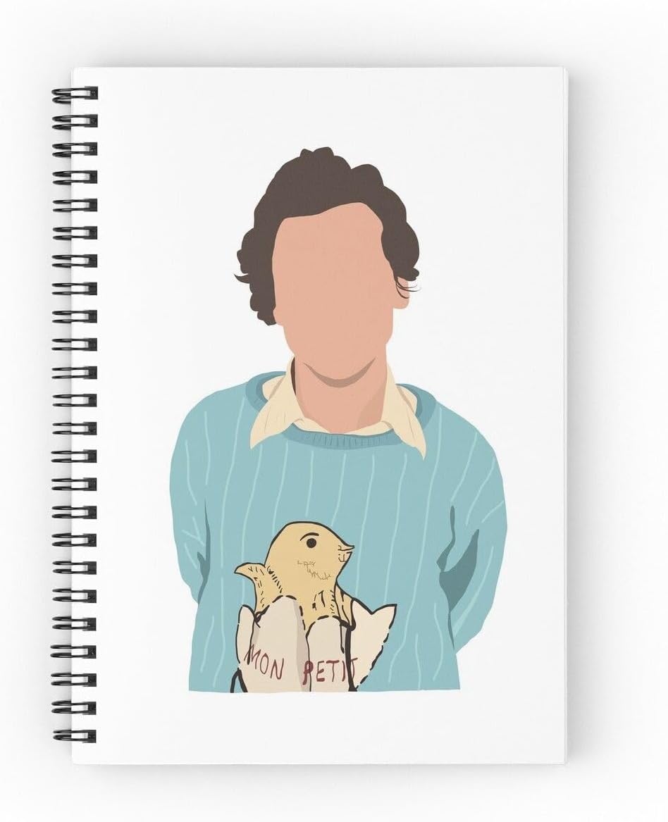 HARRY STYLES DUCK ON BLUE SWEATER PRINTED A5 160 RULED PAGES NOTEBOOK BEST GIFT FOR HARRY STYLES LOVERS