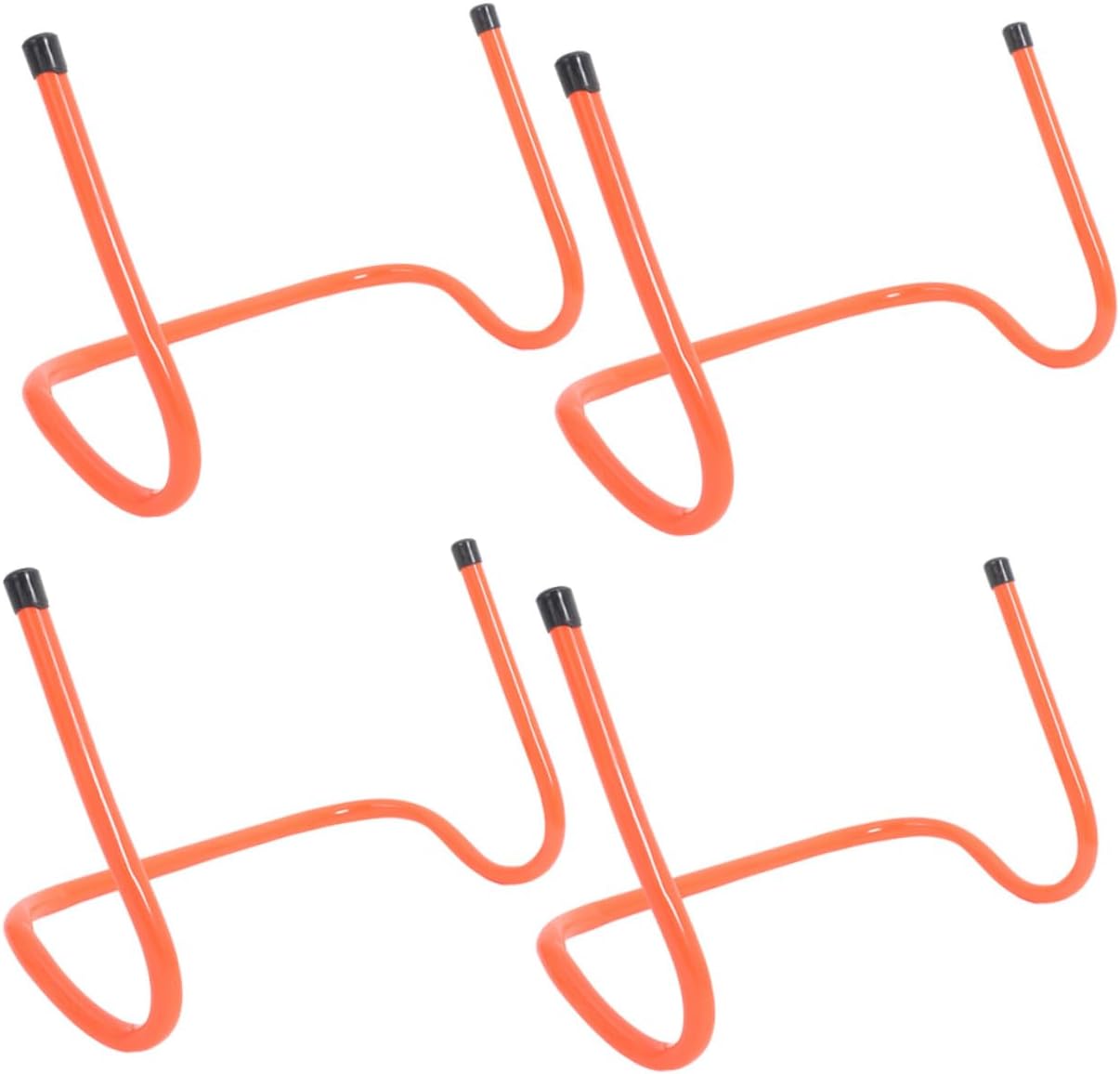Zerodeko 4pcs Plastic Training Hurdles 15cm Agility Speed Hurdles for Football Soccer Track Running Drills Sports Training Equipment