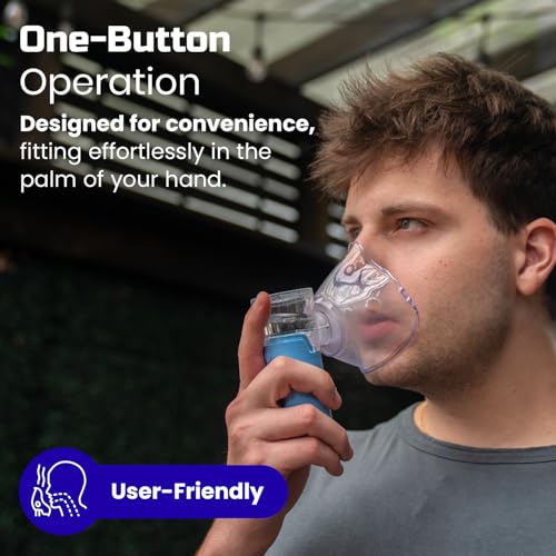 Portable Nebulizer, Rechargeable Nebulizer for Adults and Kids, Perfect for Home and Travel Use, Quiet & Efficient, Medicinal Non-Ventilatory Nebulizer (Atomizer) - Image 6