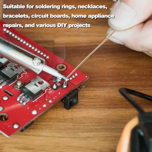 Image of 2 Pcs Silver Solder Wire, Silver Welding Wire Tools, Jewelry Soldering Kit, Solder for Jewelry Repair, Components Repair (1mm)