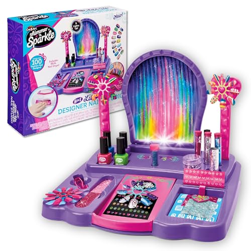 Cra-Z-Art Shimmer 'n Sparkle 8-in-1 Lite-Up Designer Nail Studio