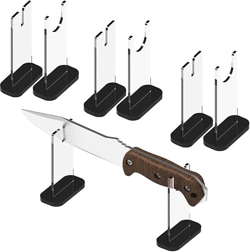 LITAITAI Samurai - Estante de exhibición de espada, soporte de exhibición de cuchillos, serie de cuchillos de hoja fija, estante decorativo de