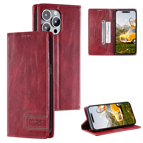 Coque bordeaux iPhone 17 Air en cuir pour simplifier vos déplacements quotidiens