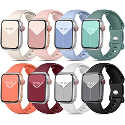 ¿Accesorios para smartwatch? ideas que pueden mejorar su funcionalidad 9 Mastten 8 Pack Correas Compatible con 38mm 40mm 41mm