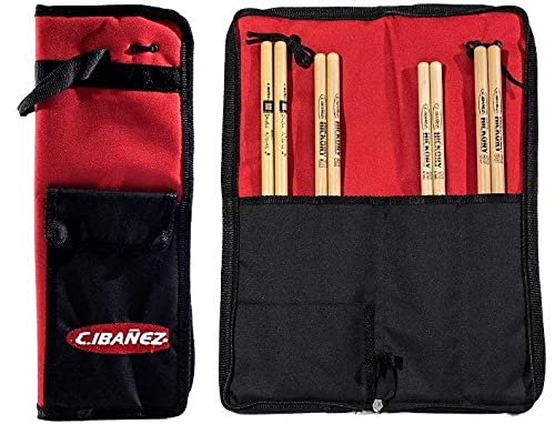 Bag de Baquetas C. Ibañez Spirit Bag Modelo Compacto para 10 pares com alça para fixar no surdo