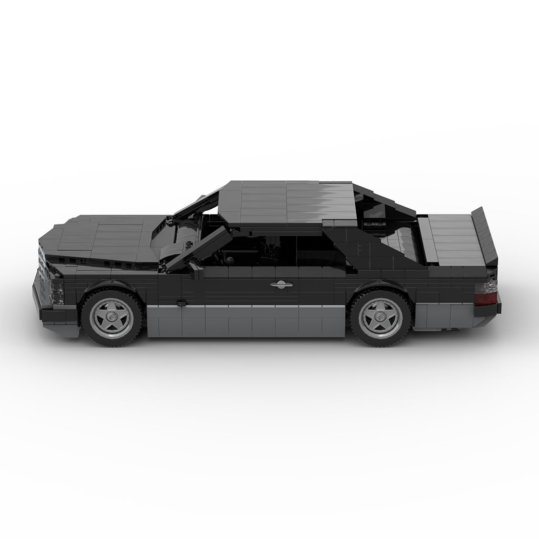 Modello coupé anni '80 con morsetto, 1473 pezzi, grigio scuro