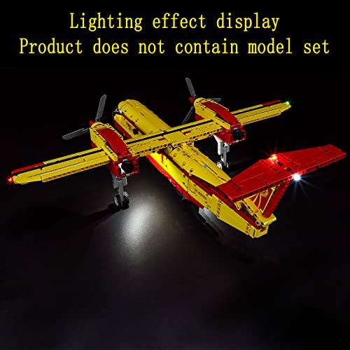 GEAMENT LED Light Kit Compatible with LEGO Firefighter Aircraft - for Technic 42152 Model (Building Set Not Included) - Image 4