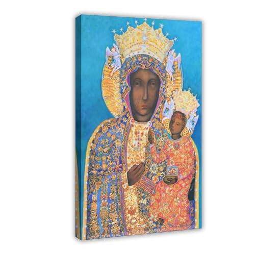 Vierge de Czestochowa toile sacrée pour la décoration du bureau
