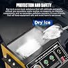 Industrial Dry Ice Blasting Machine, Intelligent Control Dry Ice Blasting Cleaning Machine, Dry Ice Blast Cleaners for Automotive Engine, Removing All Kinds of Intractable Dirt Cleaner, 110V