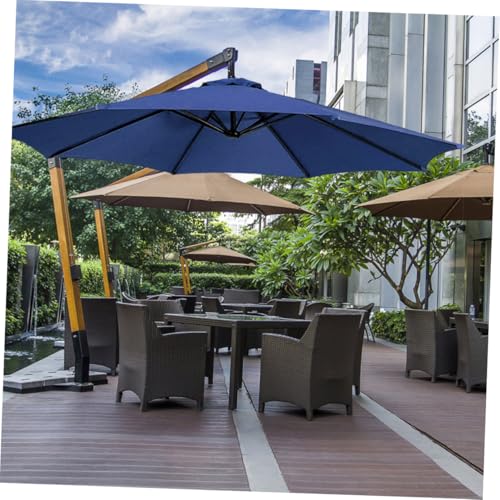 Toile de parasol de jardin bleu ciel : auvent de remplacement en polyester impermédable