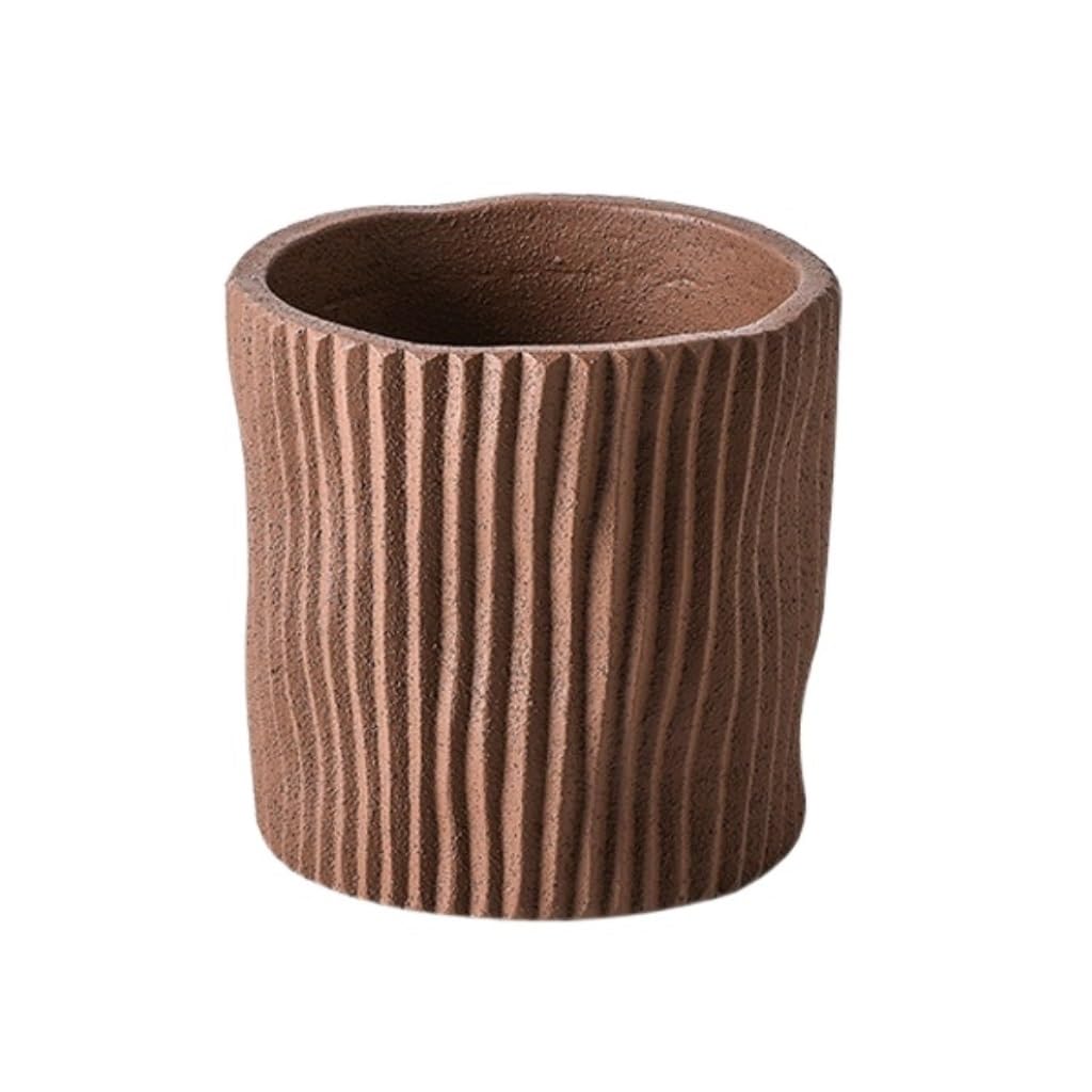 Blumentopf Gestreifte Blumentöpfe, Zement-Pflanztöpfe, kreative Innen-/Außen-Pflanztöpfe, Balkon-Pflanztöpfe, Pflanztöpfe(L*2 Pieces)