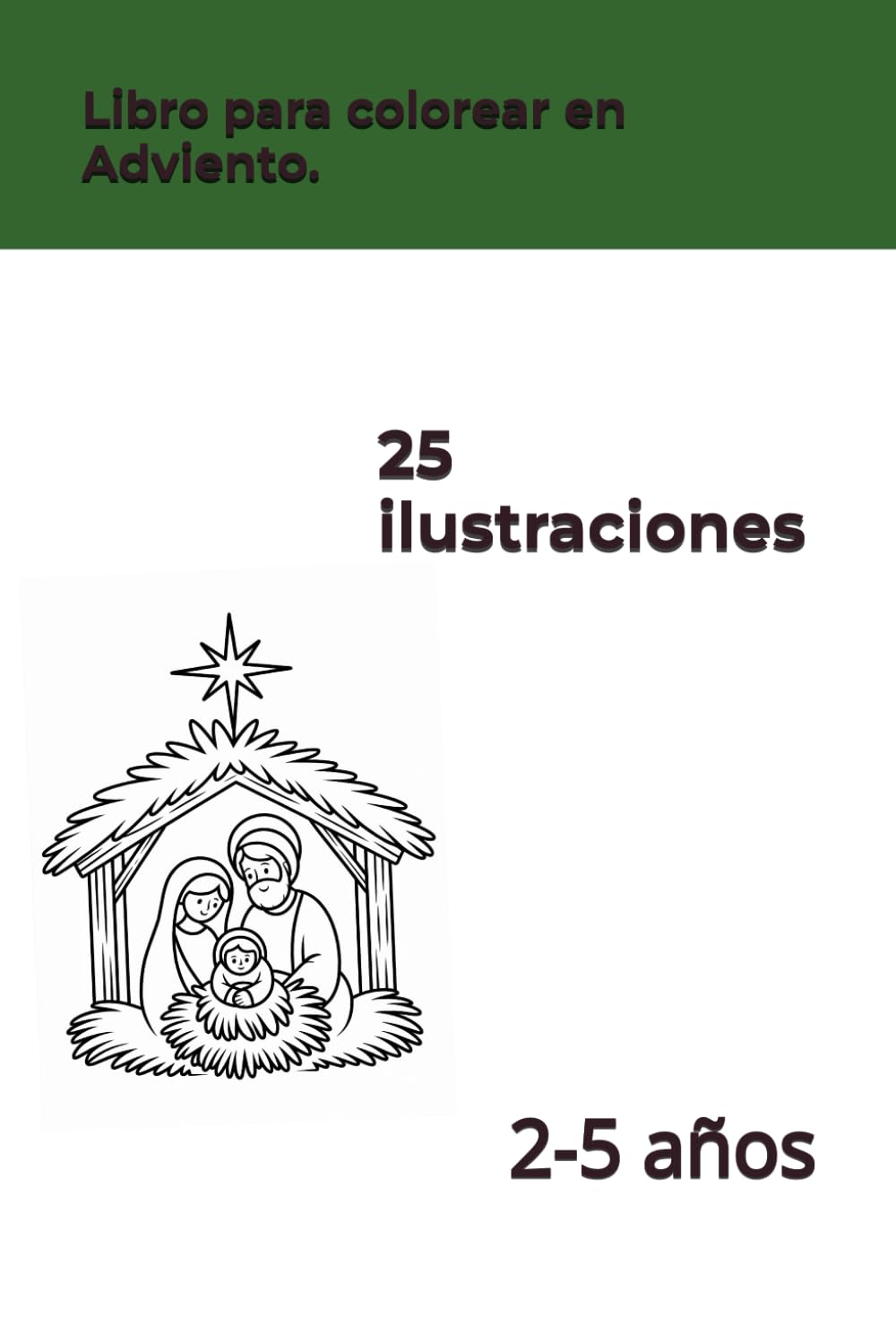 Libro para colorear en Adviento