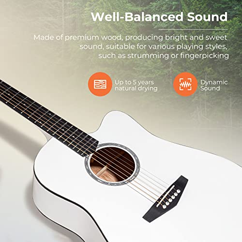 Vangoa Guitare Acoustique 4/4 Guitare Folk Country Pan coupé 41 Pouces pour Adulte Débutants Intermédiaire avec Guitare… - Les Beatles, Paul McCartney, John Lennon, RIngo Starr, George Harrison Vangoa Guitare Acoustique 4/4 Guitare Folk Country Pan coupé 41 Pouces pour Adulte Débutants Intermédiaire avec Guitare… – Image 4