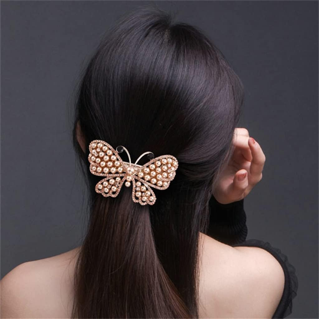 ヘアクリップ韓国語バージョンのエレガントなヘアカード女性大人のクリップ頭飾りトップクリップ髪飾りカード (Color : C, Si