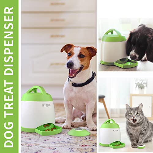 Petgeek Automatic Dog Treat Dispenser, Dog Puzzle Memory Training Activity Toy- Iq Training Dog Button Feeder, Remote Dog Button Treat Dispenser For Dogs #TOP6