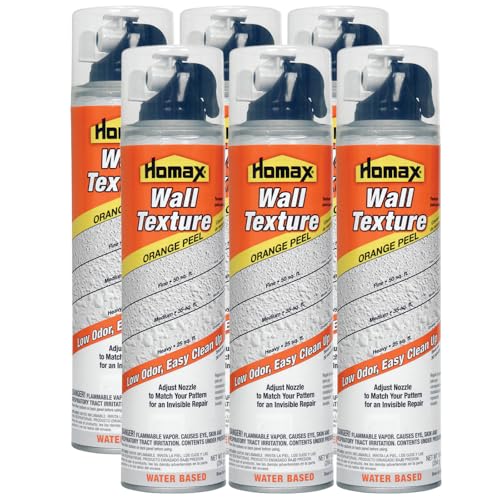 Homax 6 Pack of Aerosol Orange Peel Texture