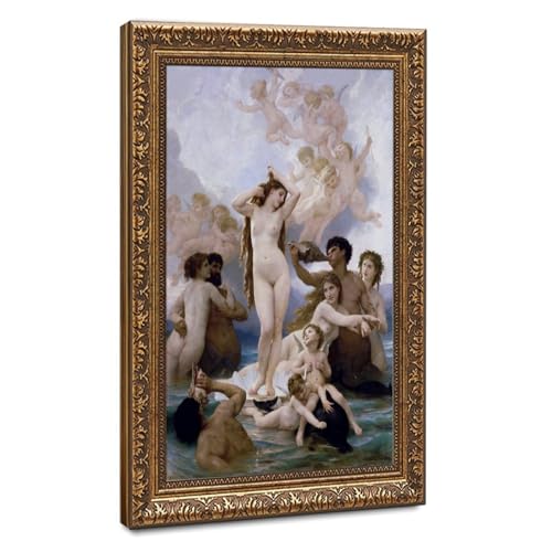La Naissance de Vénus impression sur toile Bouguereau déco bureau poster suspendu 30x45 cm
