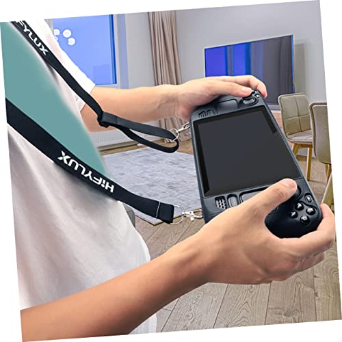 Solustre Game Machine Silicone Case Gaming Stand Case For Game Console Gaming Accessories Silicone Cover Game Accessories Gaming Console Protection Game Console Protector Safety Mask Black #TOP3