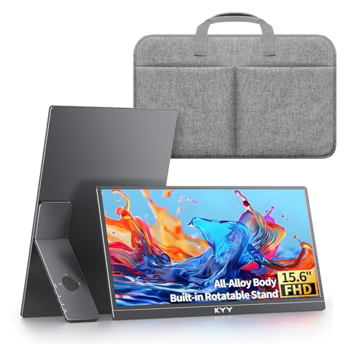 Image of KYY Portable Monitor Built-in Stand (K1302R) and Travel Bag