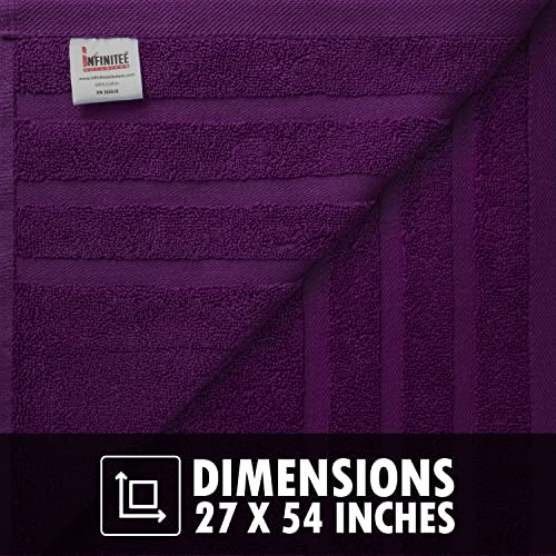 Premium Purple Bath Towels - 700 Gsm 100% Cotton 27X54 Inches Pack Of 2 Bathroom Towels – Ultra Soft And Highly Absorbent Hotel And Spa Quality Bath Towels For Bathroom By Infinitee Xclusvies #TOP2